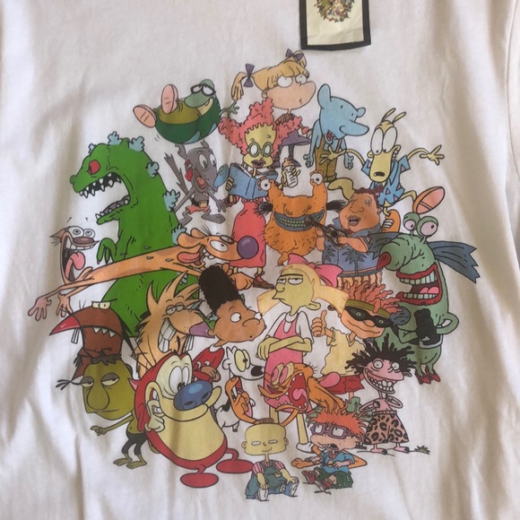 Over 20 Classic Nickelodeon Characters one Tee - Picture 2 of 5